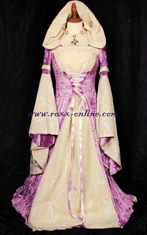 BeFunky_Dusky lilac velvet & cream flock medieval dress  FREE BAG 4041.jpg