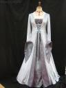 Ice blue & purple taffeta medieval dress 2520.JPG